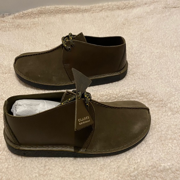 Clarks desert trek olive new arrivals